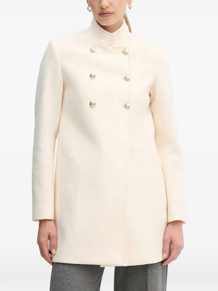 Gaudi Button Double-breasted Coat - Neutrals 