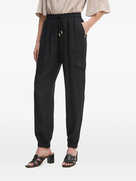  Gaudi Drawstring-fastening Cargo-pocket Trousers - Black 