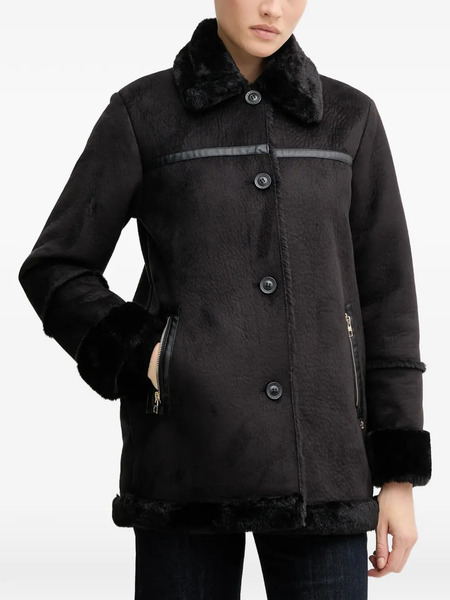  Gaudi Faux Fur Coat - Black 