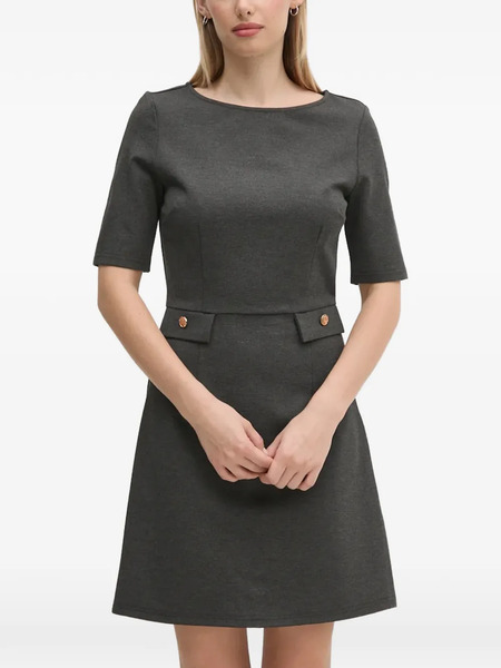  Gaudi Flap-pocket Mini Dress - Grey 
