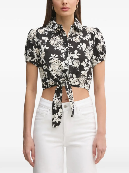  Gaudi Floral-pattern Shirt - Black 