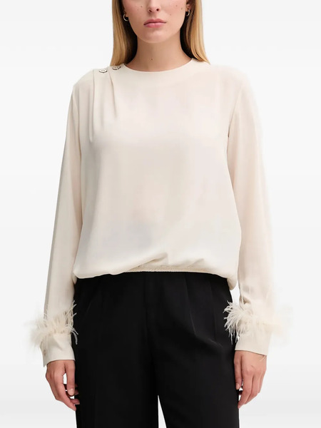  Gaudi Georgette Blouse - Neutrals 