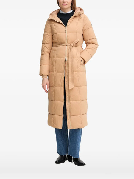  Gaudi Hooded Belt Coat - Neutrals 
