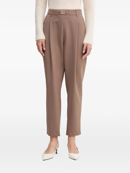  Gaudi Pleated Straight-leg Trousers - Brown 