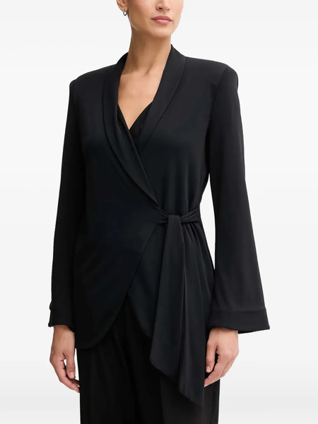  Gaudi Tie-fastening Blazer - Black 