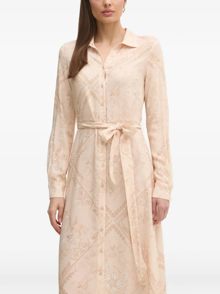  Gaudi Tie-waist Maxi Dress - Neutrals 