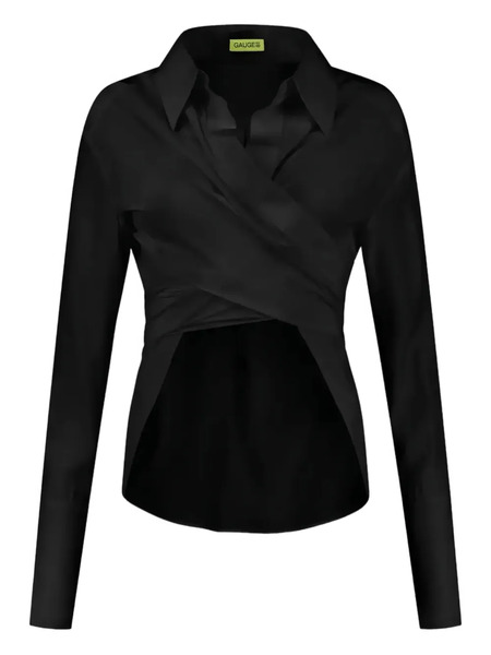  Gauge81 Sabinas Wrap Shirt - Black 