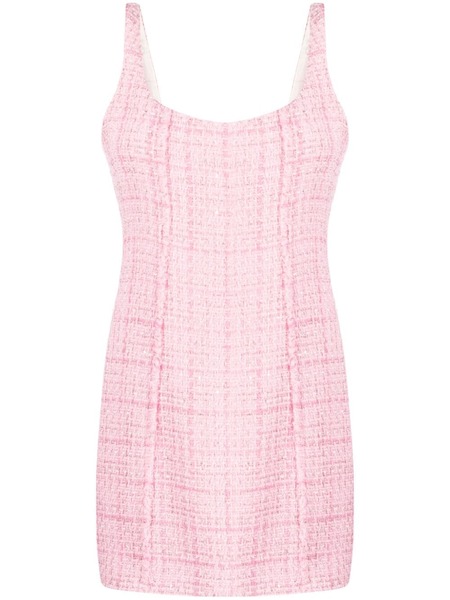  Gcds Backless Tweed Minidress - Pink 