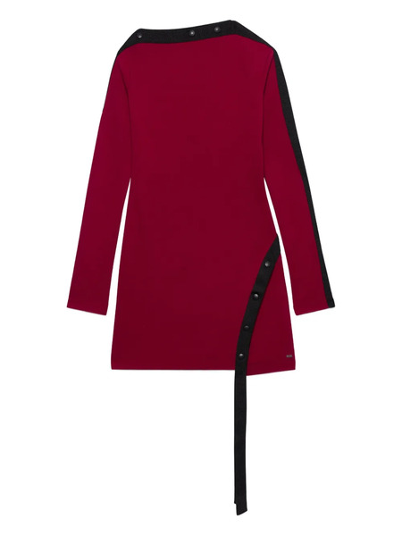  Gcds Button Trim Dress - Red 