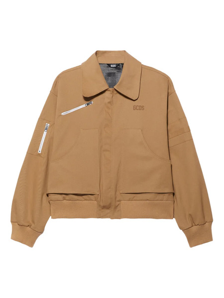  Gcds Canvas Shirt Jacket - Neutrals 