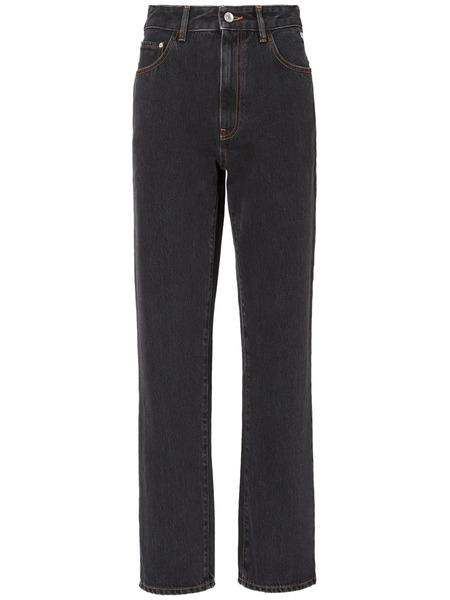  Gcds Choker Rhinestone-embellished Jeans - Black 
