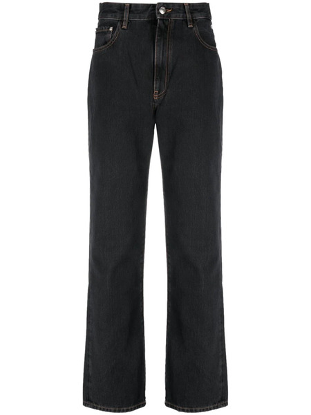  Gcds Choker Rhinestone-embellished Straight Jeans - Black 
