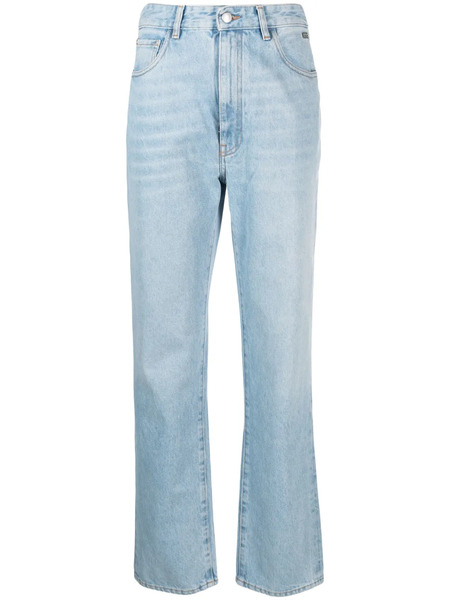  Gcds Choker Rhinestone-embellished Straight-leg Jeans - Blue 