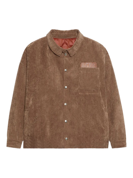  Gcds Corduroy Shirt Jacket - Brown 