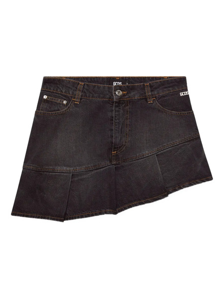 Gcds Denim Mini Skirt - Black 