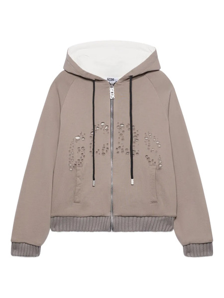  Gcds Distressed Zip Jumpers - Neutrals 