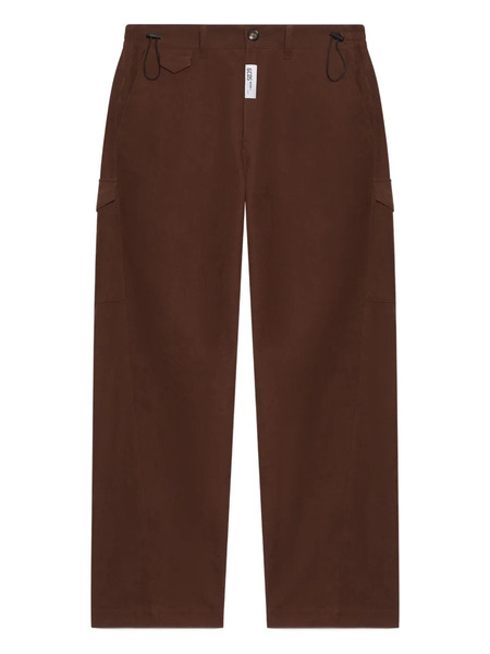  Gcds Drawstring Cotton Pants - Brown 