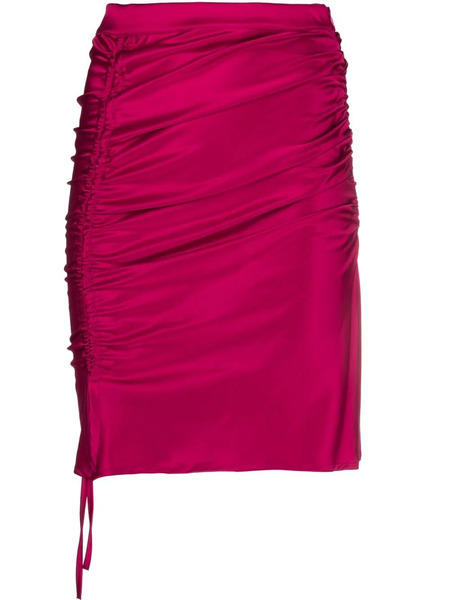  Gcds Drawstring-fastening Gathered Skirt - Pink 