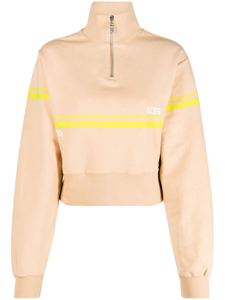  Gcds Half-zip Sweatshirt - Neutrals 