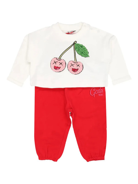  Gcds Kids Cherry-embellished Tracksuit - Red 
