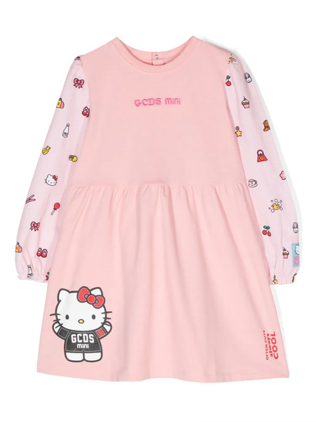  Gcds Kids Hello Kitty Print Dress - Pink 