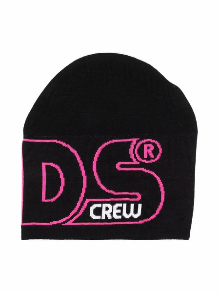  Gcds Kids Logo Knit Beanie - Black 