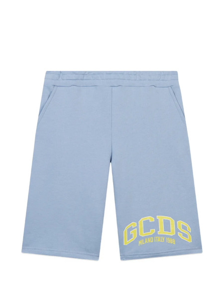  Gcds Kids Logo-print Lounge Shorts - Blue 