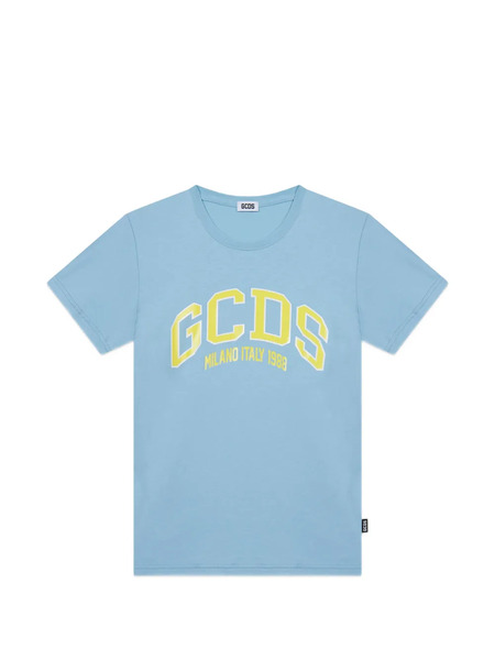  Gcds Kids Logo-print Lounge T-shirt - Blue 