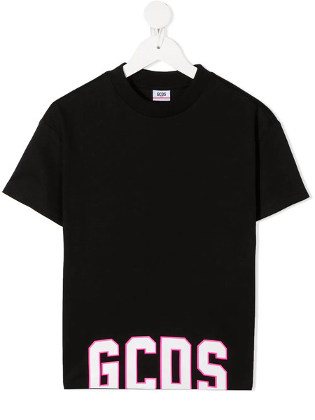  Gcds Kids Logo Print T-shirt - Black 