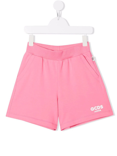  Gcds Kids Logo-print Track Shorts - Pink 