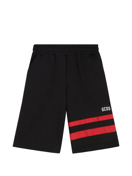  Gcds Kids Striped Shorts - Black 