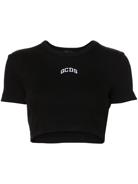  Gcds Logo Cropped T-shirt - Black 