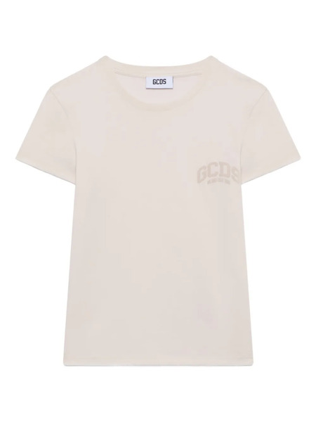  Gcds Logo-detail T-shirt - Neutrals 