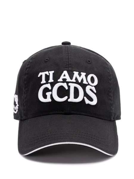  Gcds Logo-embroidered Cap - Black 