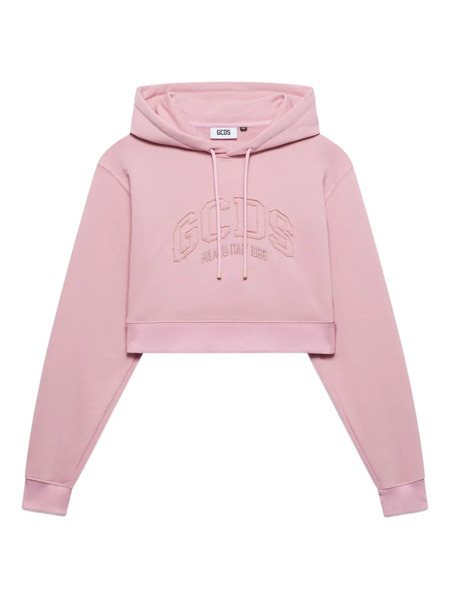  Gcds Logo-embroidered Hoodie - Pink 