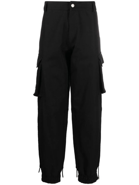  Gcds Logo-patch Cargo Trousers - Black 