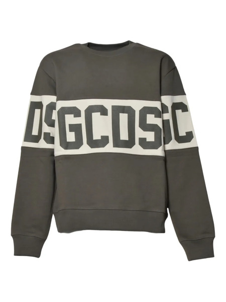  Gcds Logo-print Stripe Sweatshirt - Grey 