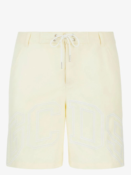  Gcds Logo-print Swim Shorts - Yellow 