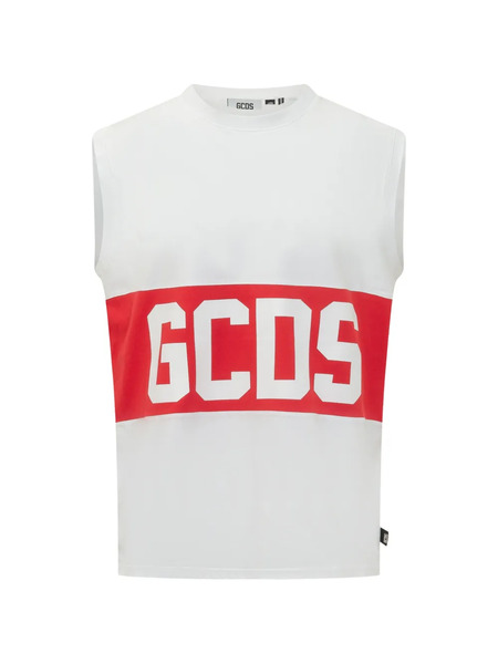  Gcds Logo Sleeveless T-shirt - White 