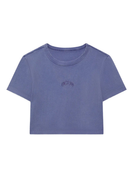  Gcds Lounge Logo Cropped T-shirt - Purple 