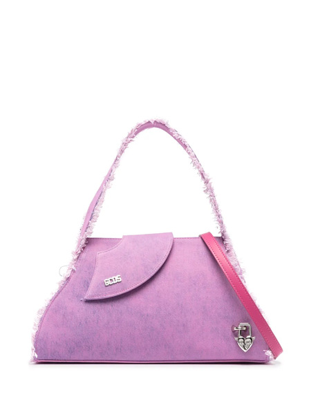  Gcds Medium Comma Denim Tote Bag - Pink 
