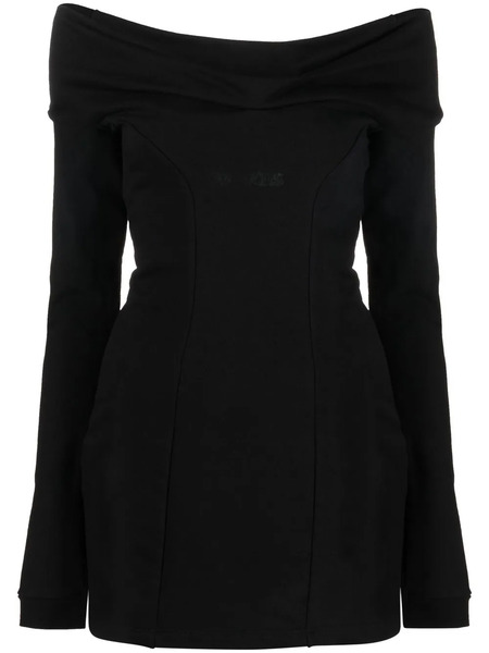 Gcds Off-shoulder Mini Dress - Black 