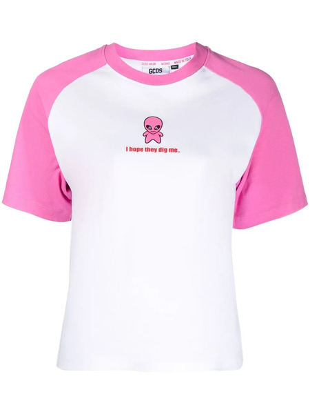  Gcds Raglan-sleeved T-shirt - White 