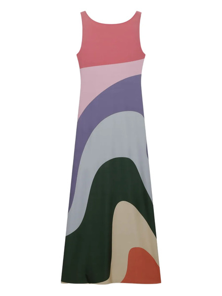  Gcds Rainbow Midi Dress - Pink 