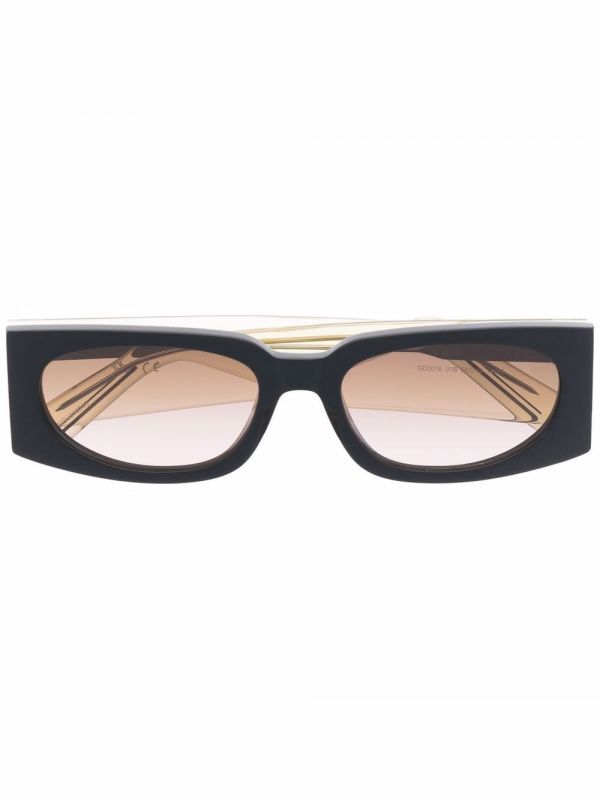  Gcds Rectangular Frame Sunglasses - Neutrals 