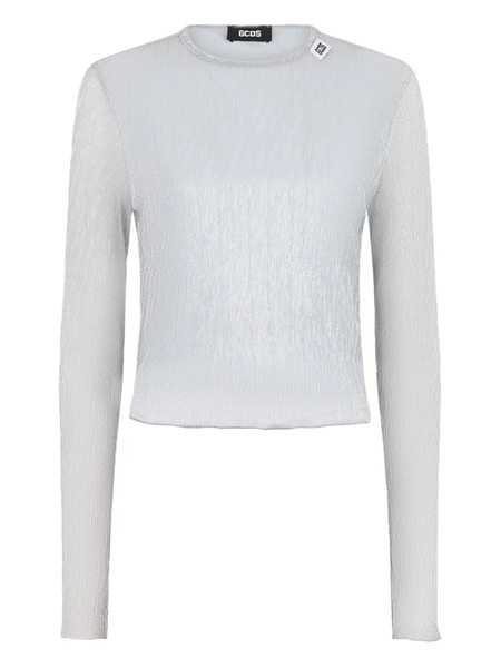  Gcds Rouches Top - Silver 