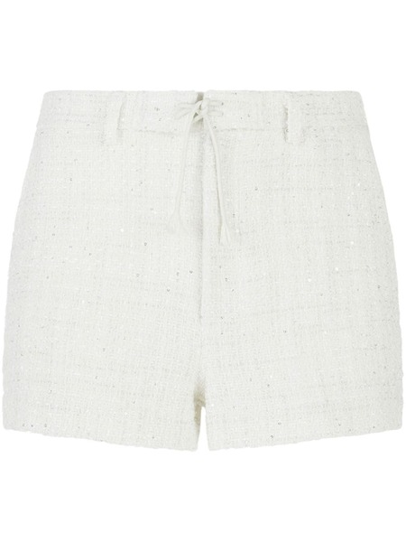  Gcds Sequin-embellished Tweed Shorts - White 