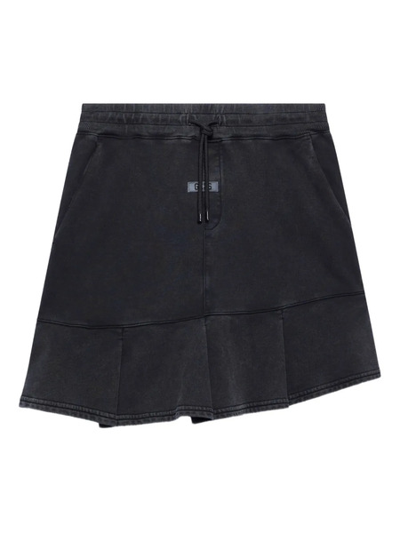 Gcds Stone-washed Track Skirt - Grey 