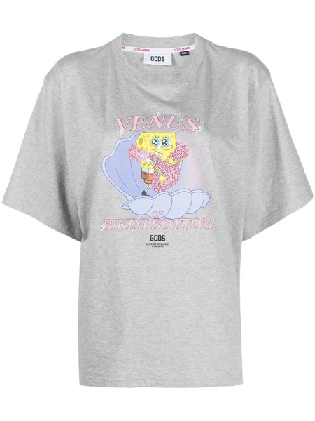  Gcds X Spongebob Squarepants™ Printed T-shirt - Grey 