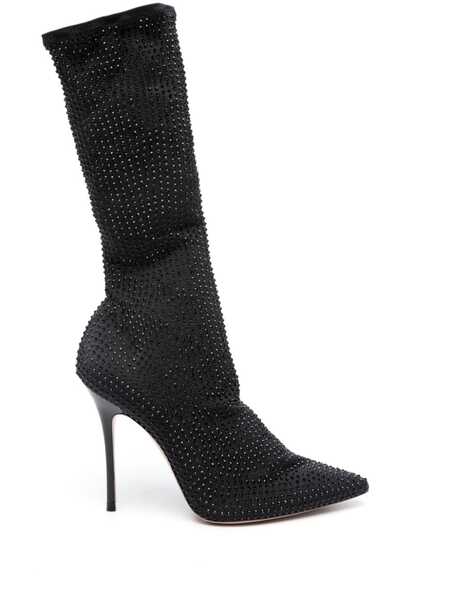  Gedebe Logan Crystal-embellished Boots - Black 